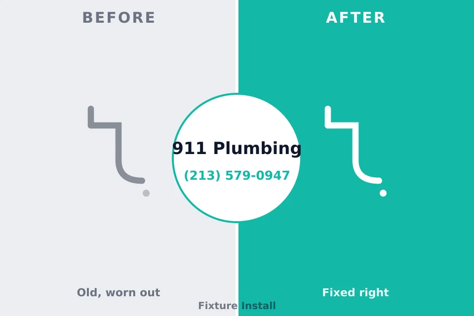 Before and after: plumbing company Leipsic, OH